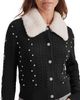 Splendid Splendid Chandler Faux Fur Collar Embellished Sweater - 4