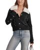 Splendid Splendid Chandler Faux Fur Collar Embellished Sweater - 5