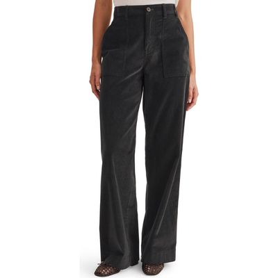 Splendid Splendid Colette Patch Pocket Wide Leg Corduroy Pants