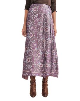 Splendid Splendid Cyrus Tie Side Midi Skirt
