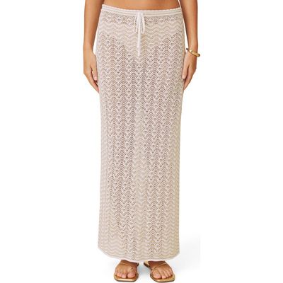 Splendid Splendid Eleni Stripe Pointelle Sweater Skirt