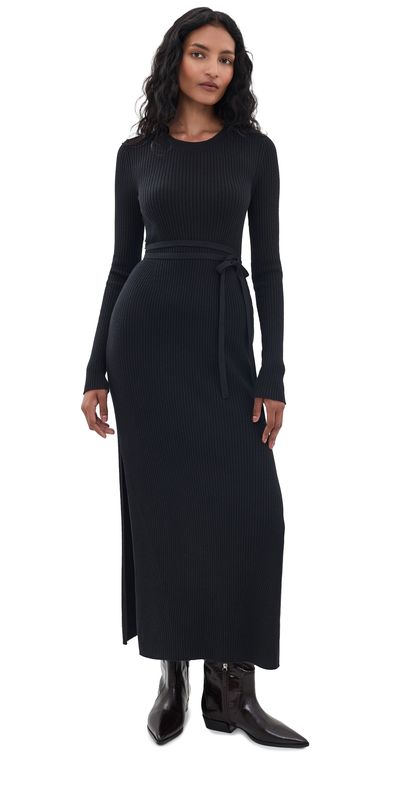 Splendid Splendid Georgie Maxi Sweater Dress Black