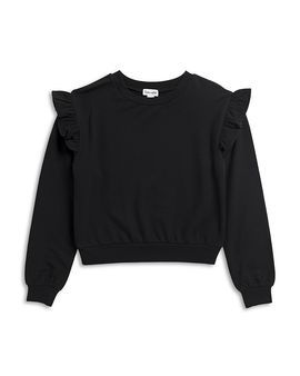Splendid Splendid Girls' Supersoft Ruffled Sweatshirt