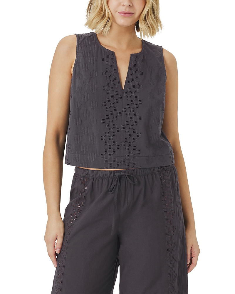 Splendid - Kenzie Geo Eyelet Tank Top