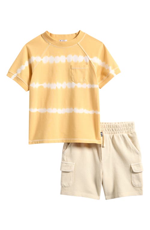 Splendid Splendid Kids' Sunny Tie Dye T-Shirt & Cargo Shorts Set