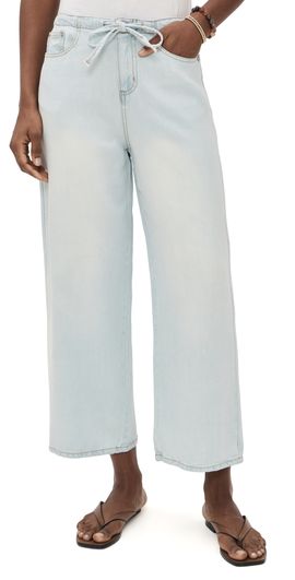 Splendid Splendid Lounge Denim Crop Pants Bleached Indigo