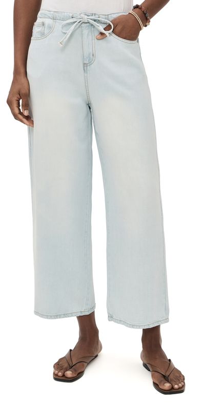 Splendid Splendid Lounge Denim Crop Pants Bleached Indigo