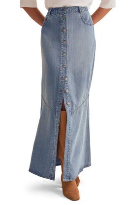 Splendid Splendid Lounge Denim Maxi Skirt