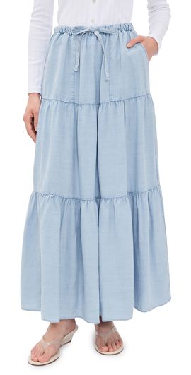 Splendid Splendid Melanie Indigo Skirt Bleached Indigo