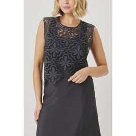 Splendid Splendid Pia Pinwheel Eyelet Shell