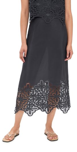 Splendid Splendid Pia Pinwheel Eyelet Skirt Lead