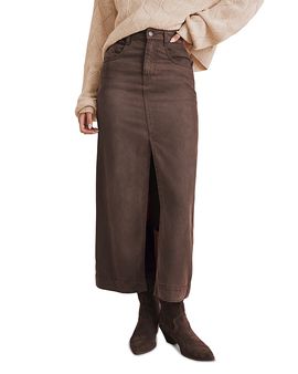 Splendid Splendid Ryder Faux Suede Slit Skirt