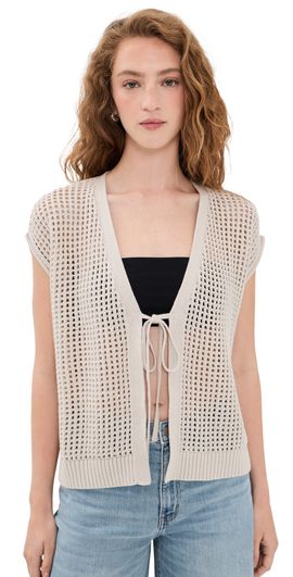 Splendid Splendid Simona Tie Front Cardigan Light Fawn
