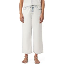 Splendid Splendid Ultra Bleached High Waist Drawstring Ankle Jeans