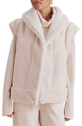 Splendid Splendid x Cellajaneblog Faux Shearling Vest