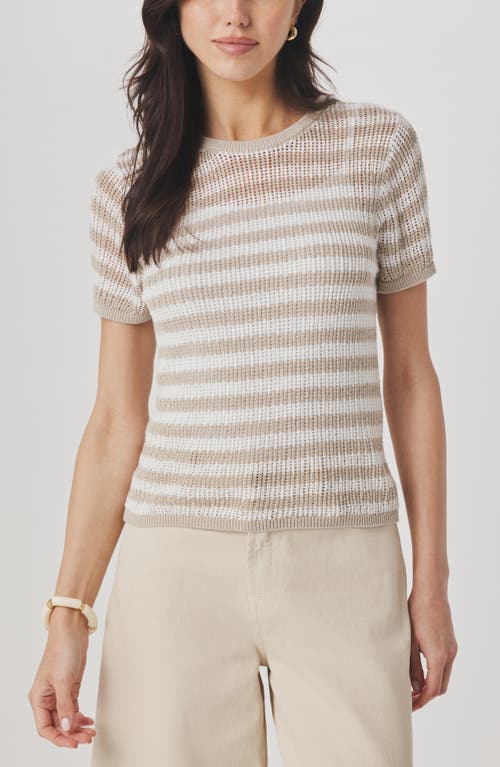 Splendid Splendid Yasmine Striped Short Sleeve Sweater