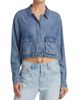 Splendid Women's Breck Cropped Chambray Jacket - 3