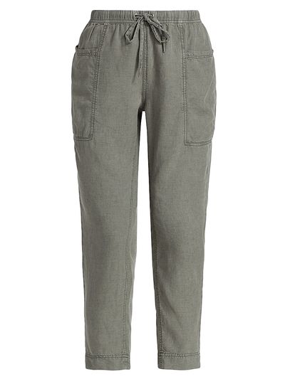 Splendid Women's Gia Drawstring Straight-Leg Crop Pants