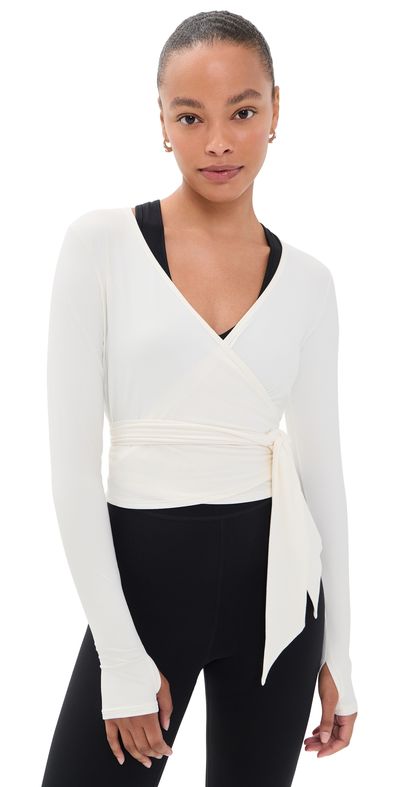 Splits59 Splits59 Bella Airweight Lite Wrap Top White