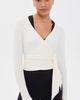 Splits59 Splits59 Bella Airweight Lite Wrap Top White - 2
