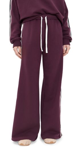 Splits59 Splits59 Dallas French Terry Wide Leg Sweatpants Dark Cherry/Black