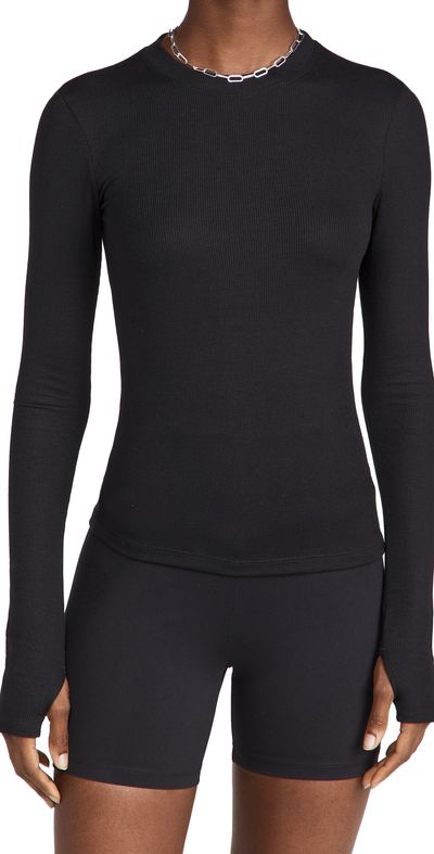 Splits59 Splits59 Louise Rib Long Sleeve Black XL