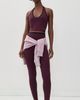 Splits59 Splits59 River Dual Waist Airweight Stirrup Leggings Dark Cherry/Black - 5