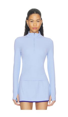 Splits59 Splits59 Tess Rigor Half Zip Waist Length Top