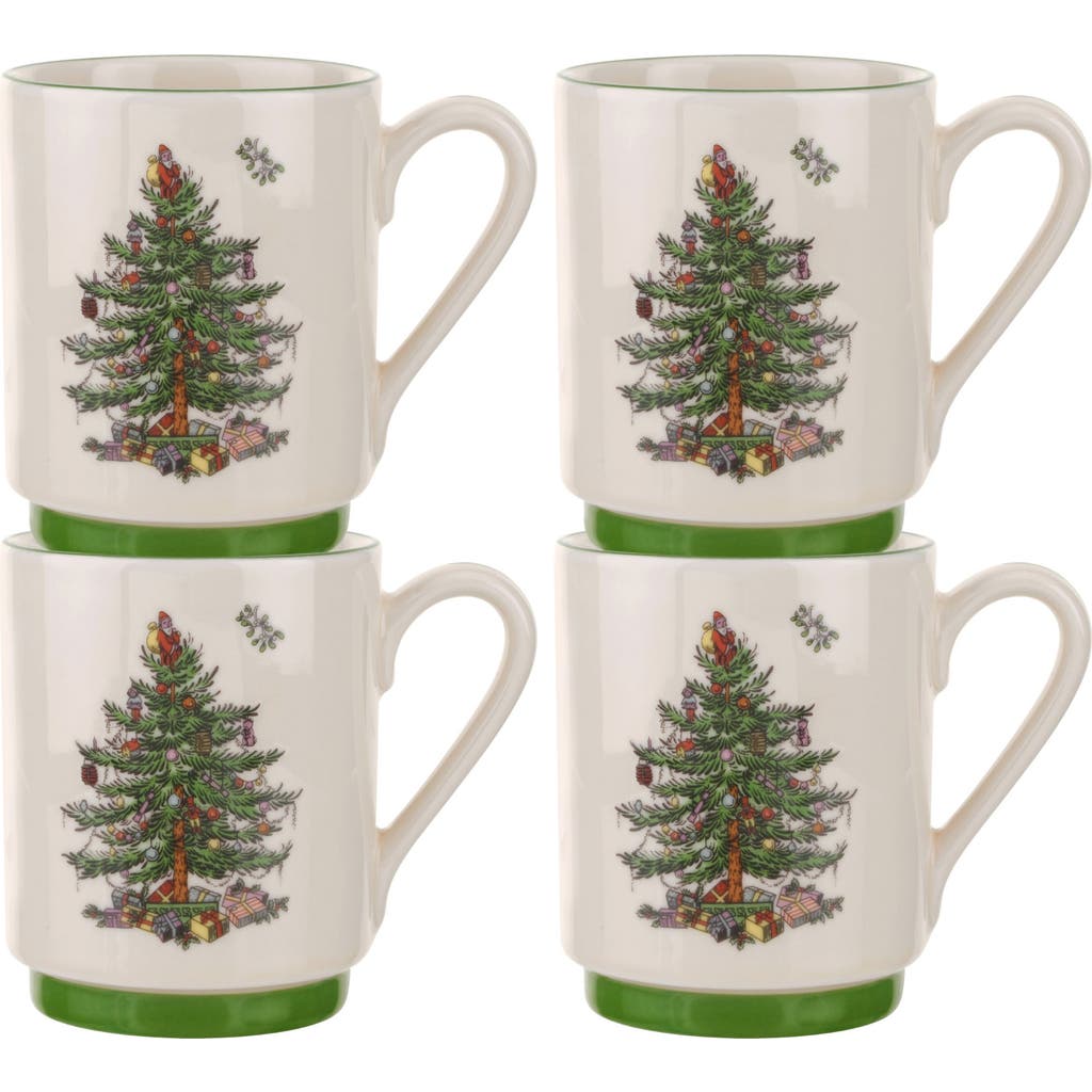 Spode Spode Christmas Tree Set of 4 Mugs