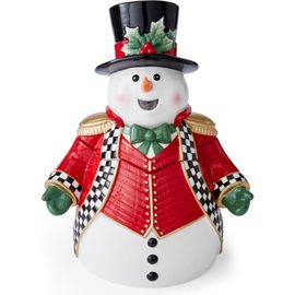 Spode Spode Christmas Tree Snowman Cookie Jar