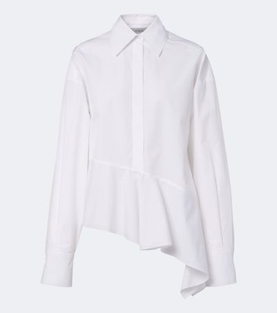 Sportmax Sportmax Asymmetric cotton poplin shirt