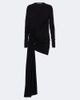 Sportmax Sportmax Asymmetric gathered jersey minidress - 1