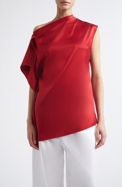 SPORTMAX SPORTMAX Asymmetric Silk Satin Top