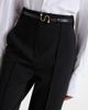 Sportmax Sportmax Belted crÃªpe straight pants - 3
