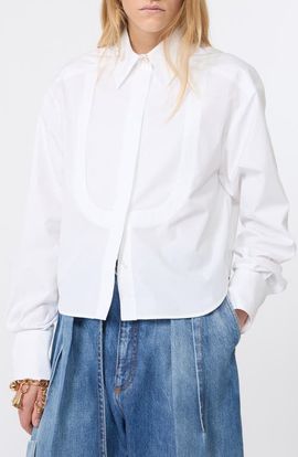 SPORTMAX SPORTMAX Boxy Cotton Poplin Button-Up Shirt