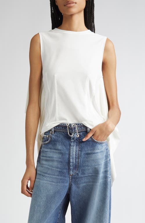 SPORTMAX SPORTMAX Cera Draped Mixed Media Sleeveless Top