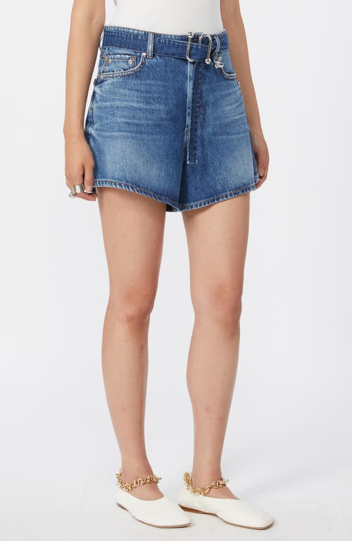 SPORTMAX SPORTMAX Fiesta High Waist Belted Denim Shorts
