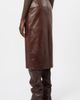SPORTMAX SPORTMAX Lappole Leather Midi Skirt - 2