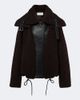 Sportmax Sportmax Leather-trimmed teddy jacket - 1