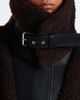 Sportmax Sportmax Leather-trimmed teddy jacket - 3