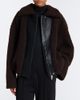 Sportmax Sportmax Leather-trimmed teddy jacket - 5