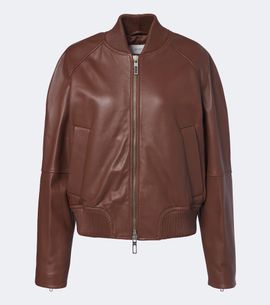 Sportmax Sportmax Leather bomber jacket