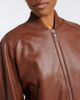 Sportmax Sportmax Leather bomber jacket - 3