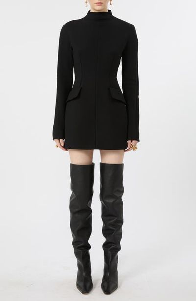 SPORTMAX SPORTMAX Mock Neck Long Sleeve Minidress