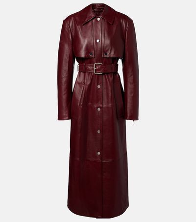 Sportmax Sportmax Paste leather trench coat