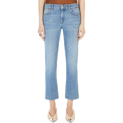 SPORTMAX SPORTMAX Perfect Fit Stretch Denim Crop Jeans