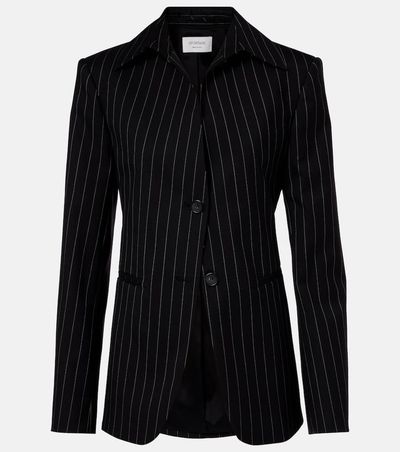 Sportmax Sportmax Rive striped wool-blend gabardine blazer