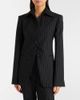Sportmax Sportmax Rive striped wool-blend gabardine blazer - 3
