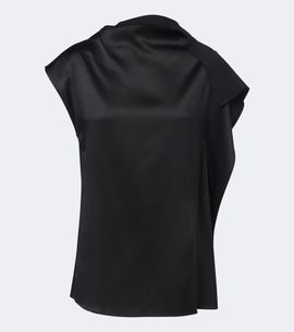 Sportmax Sportmax Ruffled silk satin top