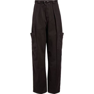 SPORTMAX SPORTMAX Spigola Oversize Cotton Denim Barrel Leg Cargo Pants